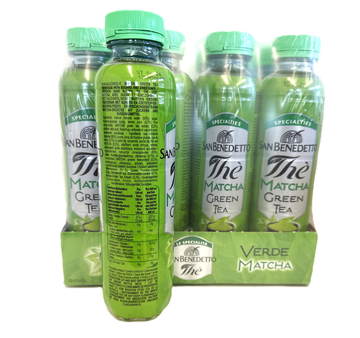 12 San Benedetto The Matcha Green Tea Eistee 0,40 L mit Pfand