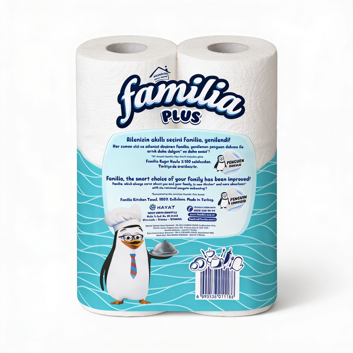 6 Rollen familia Plus 3 lagig Küchenrollen Tücher 3 lagig