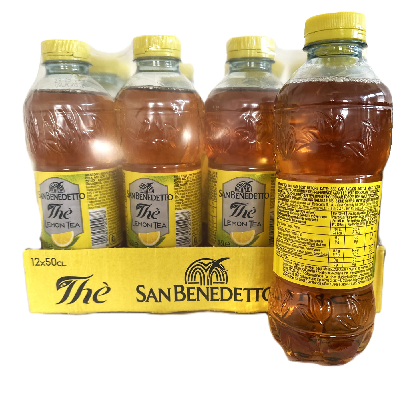 12 San Benedetto Lemon Iced Tea 0.5 L with deposit