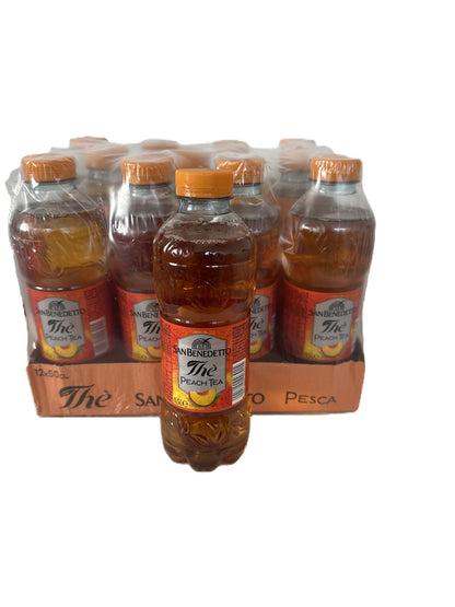 12 San Benedetto The Iced Tea Peach 0.5 L refreshingly delicious with deposit