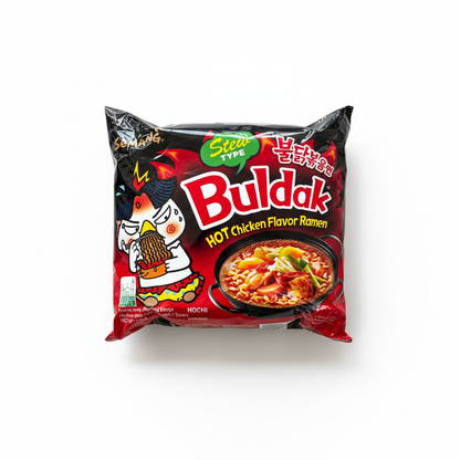 Samyang Buldak Stew Type Hot Chicken Flavour Instant Ramen 145g – Korean Spicy Noodle Soup