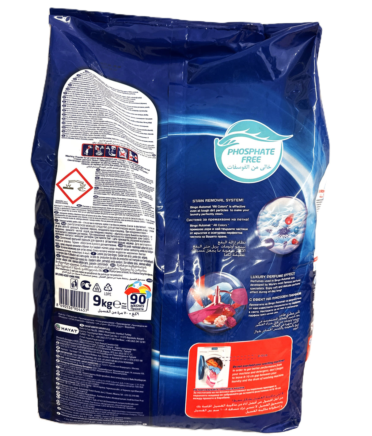 Bingo All Colors 9 Kg Rosenduft Waschpulver