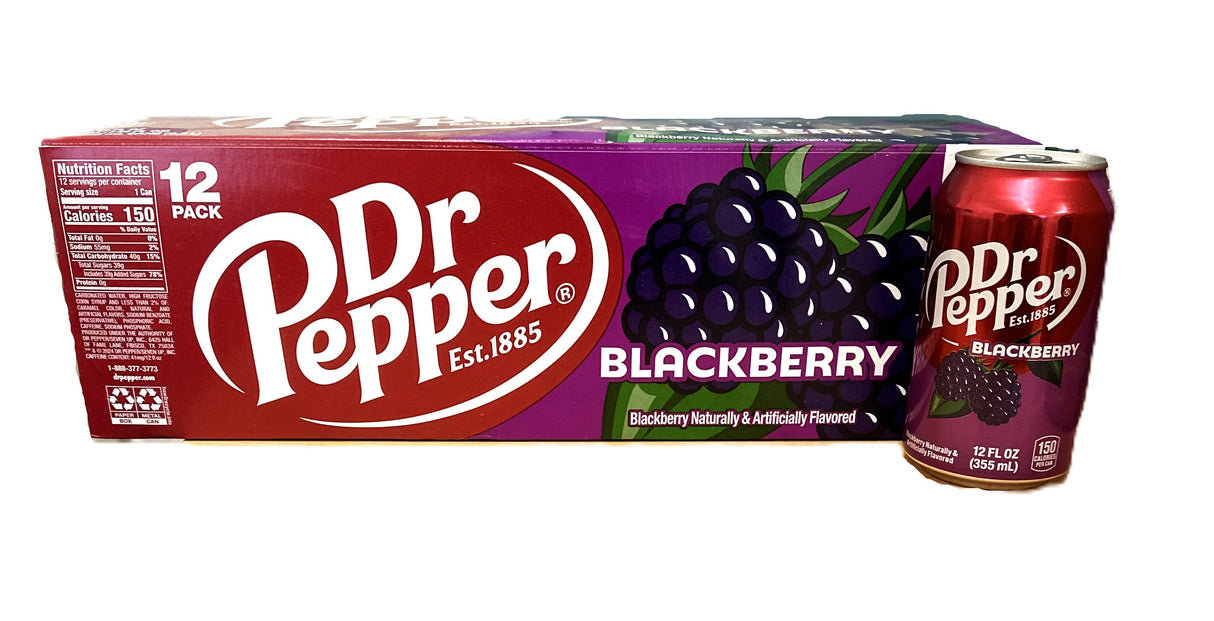 12 Dr Pepper Blackberry USA 0,355l Inkl. Pfand MHD : 05.01.26