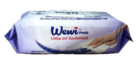 Wewi Pratik Feuchtetücher 100 Blatt Lavendel Lila