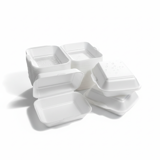 Thermo-Klappbox Nudelbox XPS Styropor cream, 220 x 145 x 95 mm